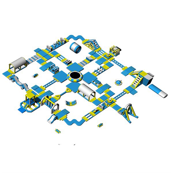 Parco acquatico gonfiabile galleggiante per divertimenti commerciali di grandi dimensioni per adulti